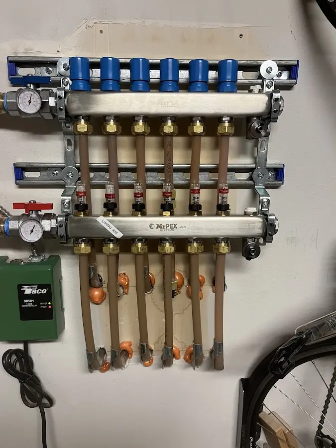 Plumber performing Gas Leak Detection at a residential property in Morton